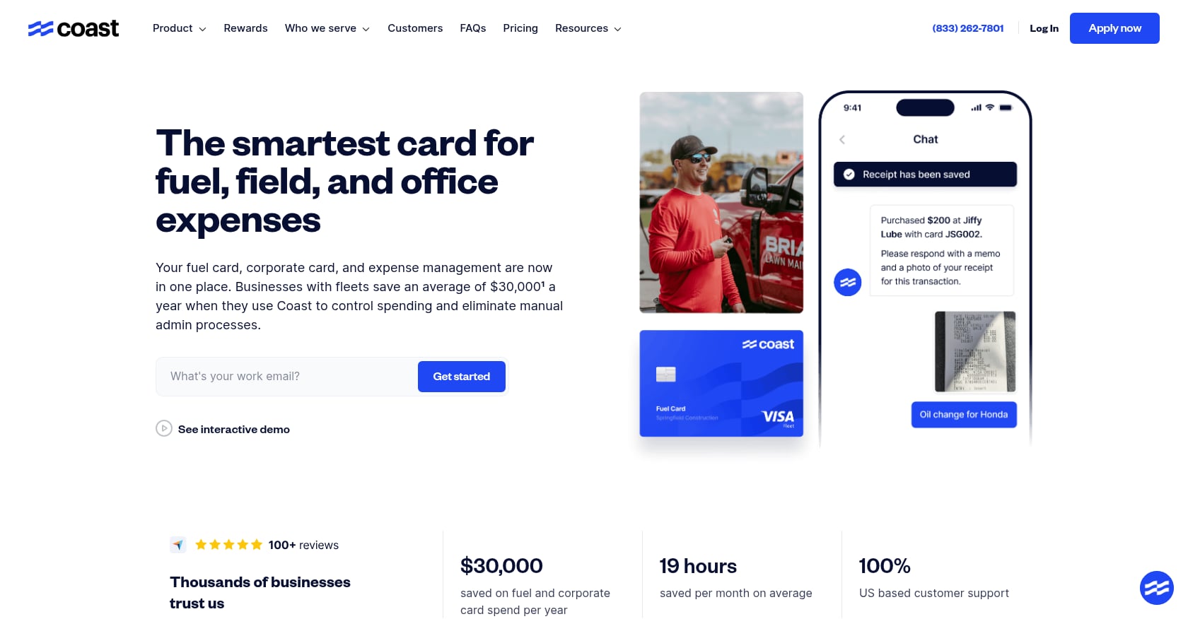 Coast Fleet Card Screenshot