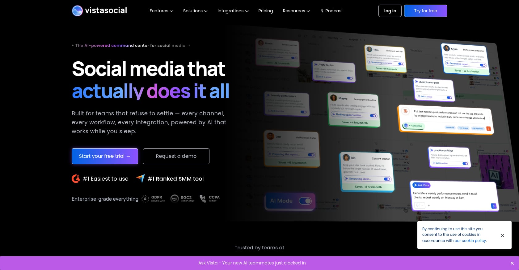 Vista Social Screenshot