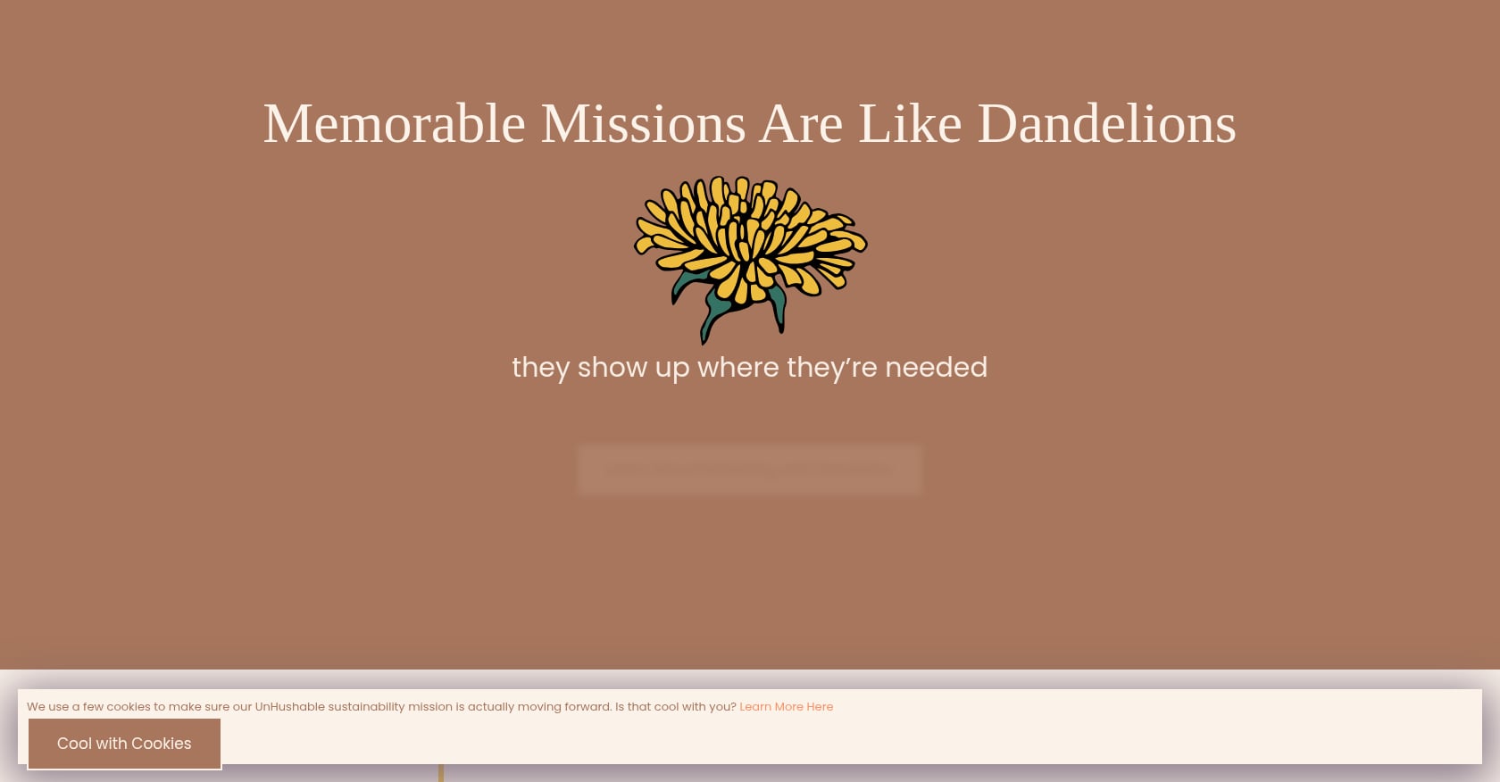 Dandelion Branding Screenshot