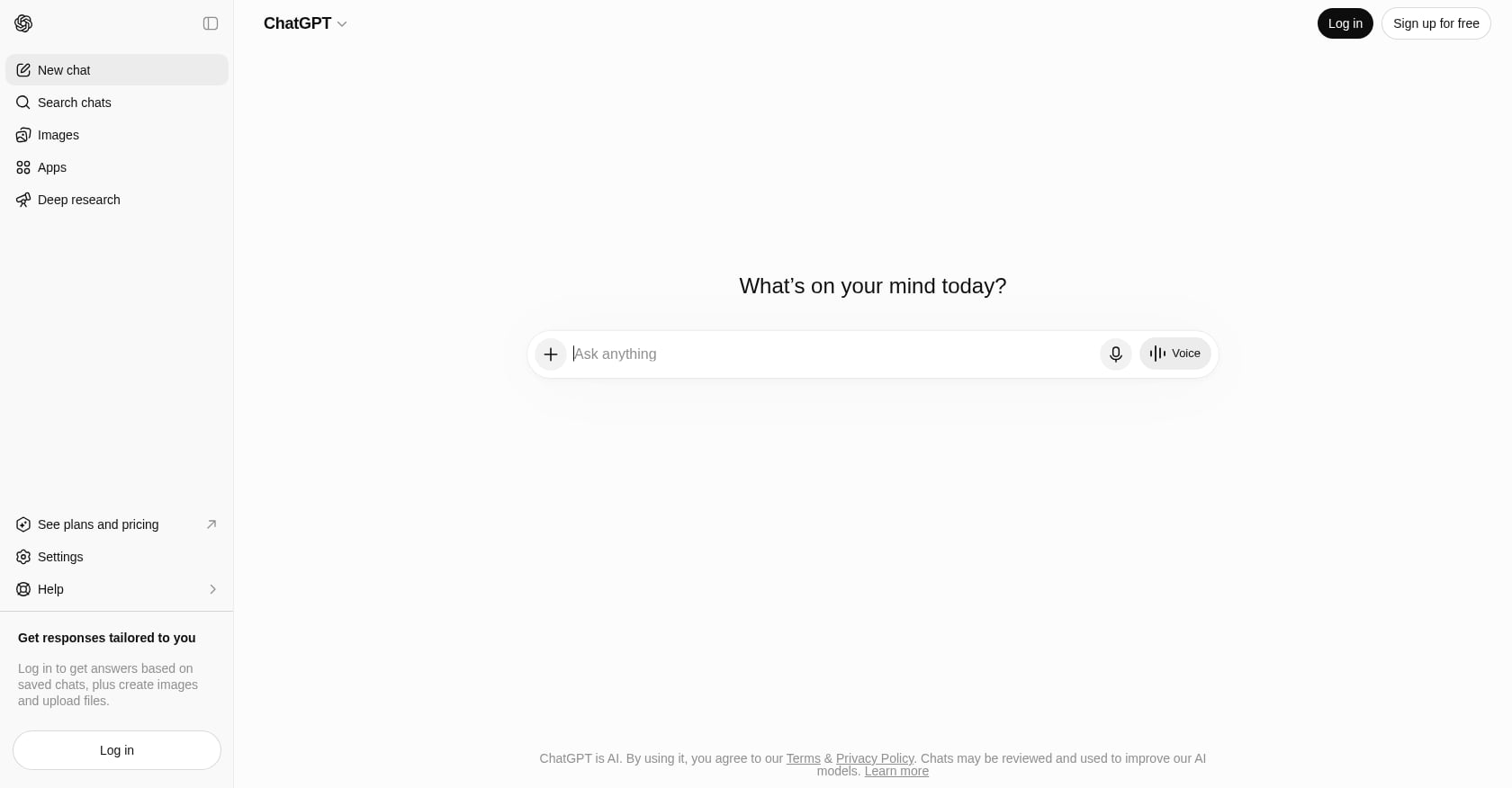 ChatGPT Screenshot