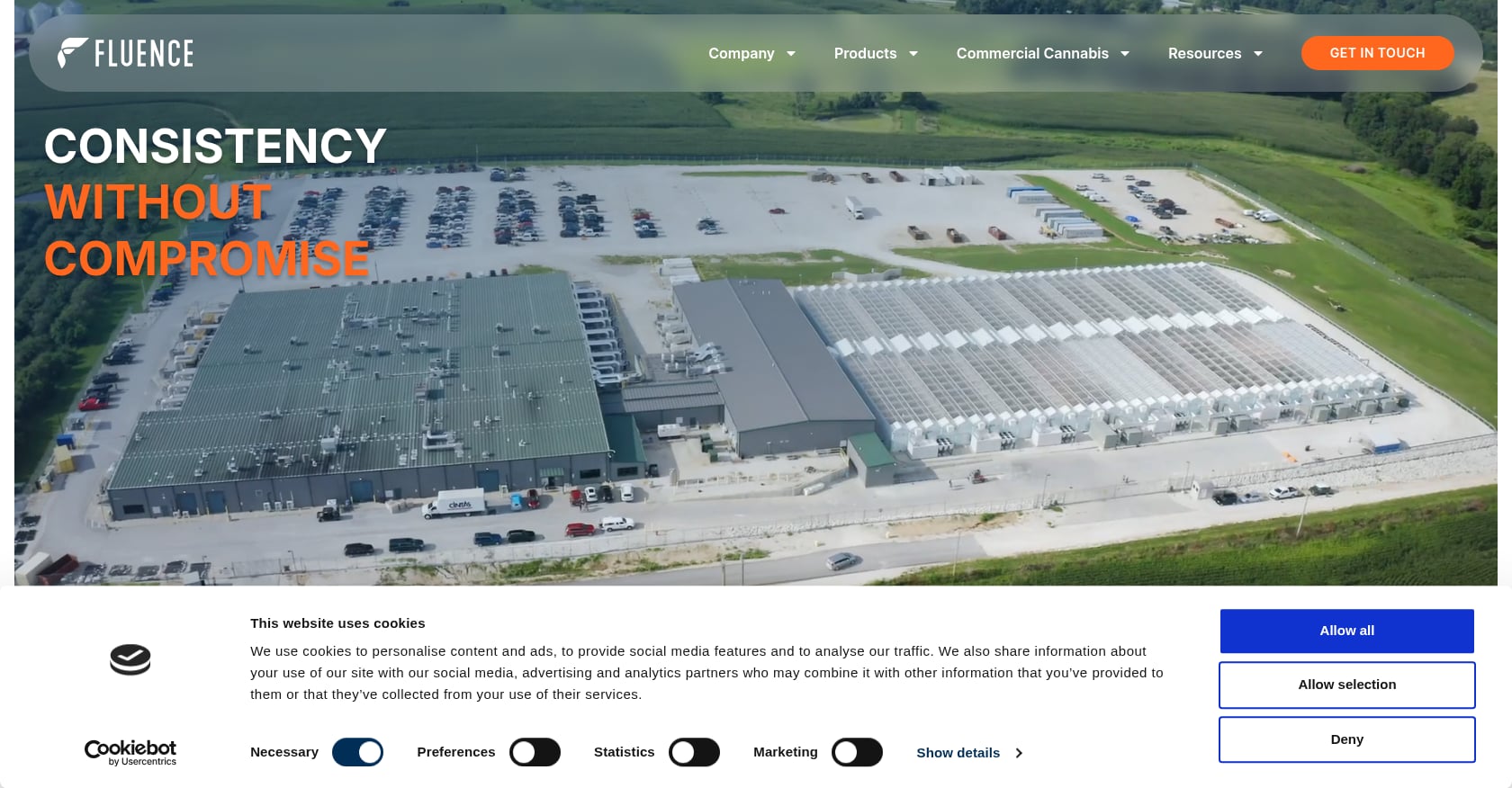 Fluence (Osram subsidiary) Screenshot