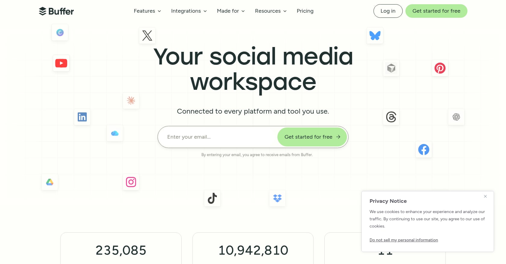Buffer Screenshot