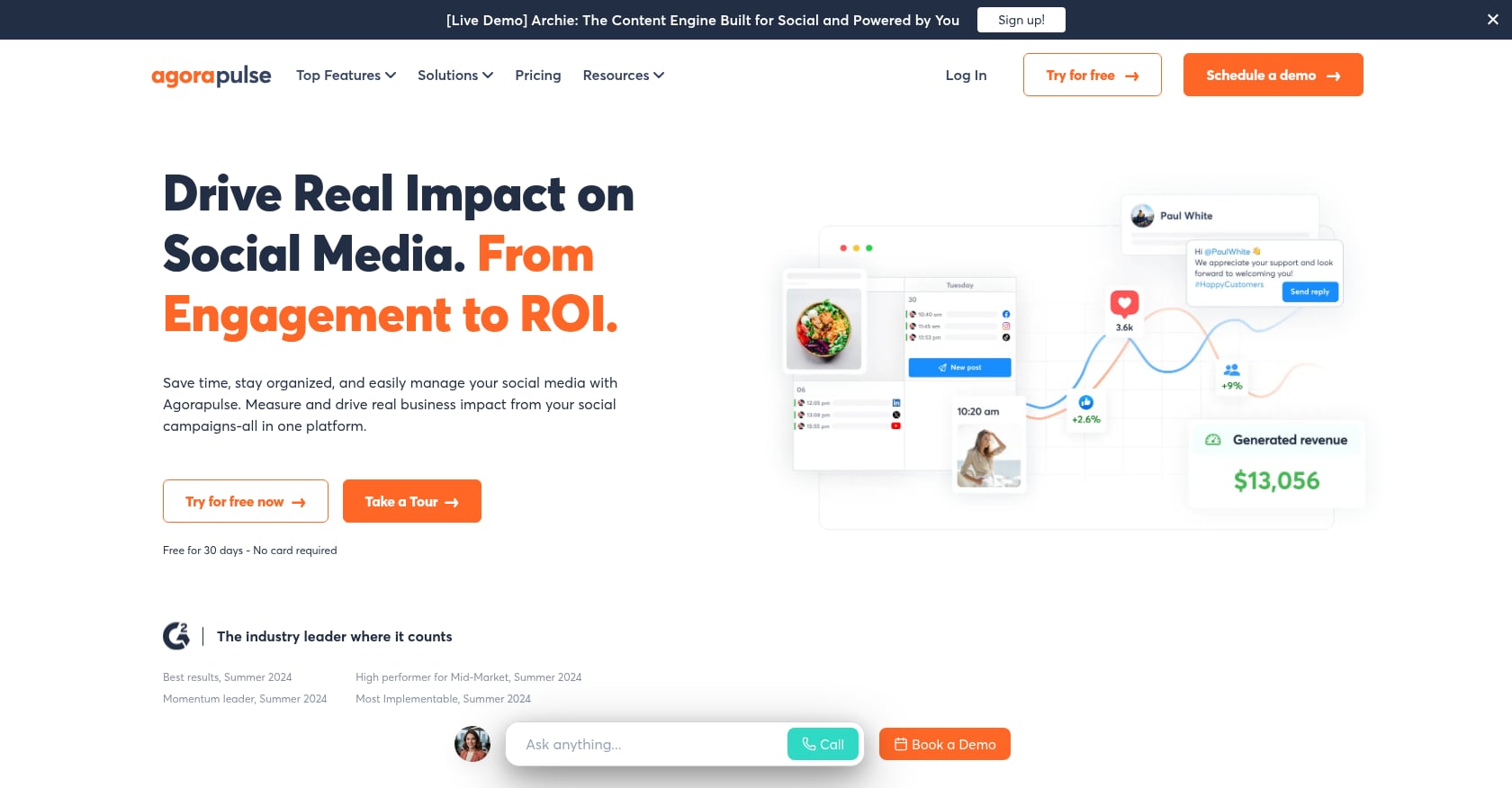 Agorapulse Screenshot