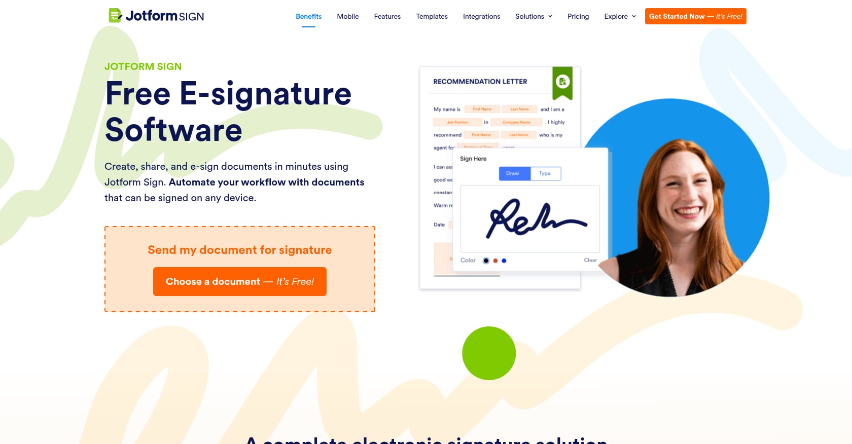 Jotform Sign Screenshot