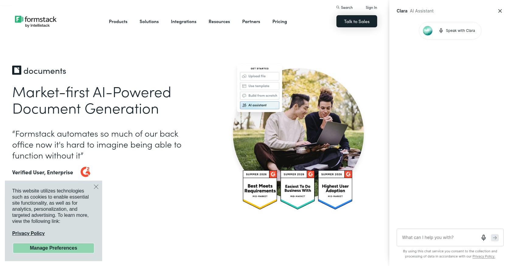 Formstack Documents Screenshot