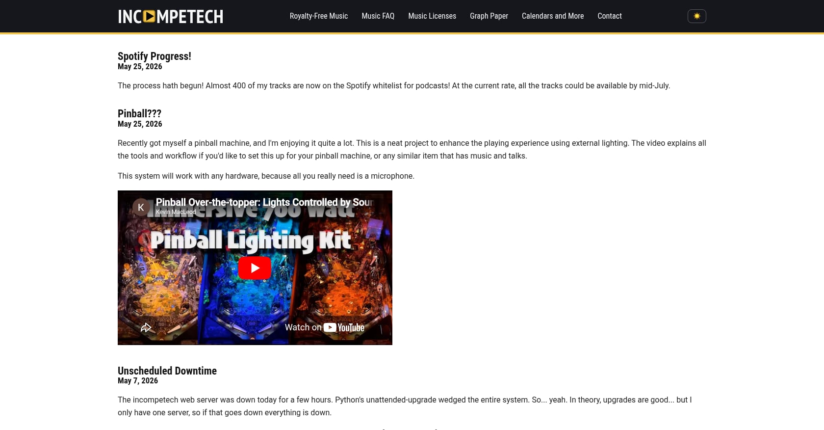 Incompetech-Screenshot