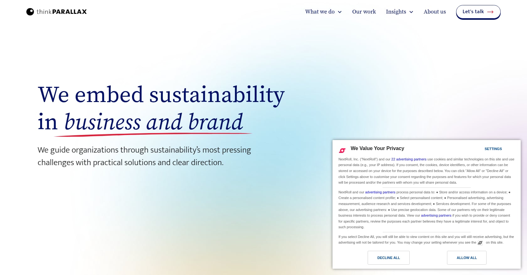 thinkPARALLAX Screenshot