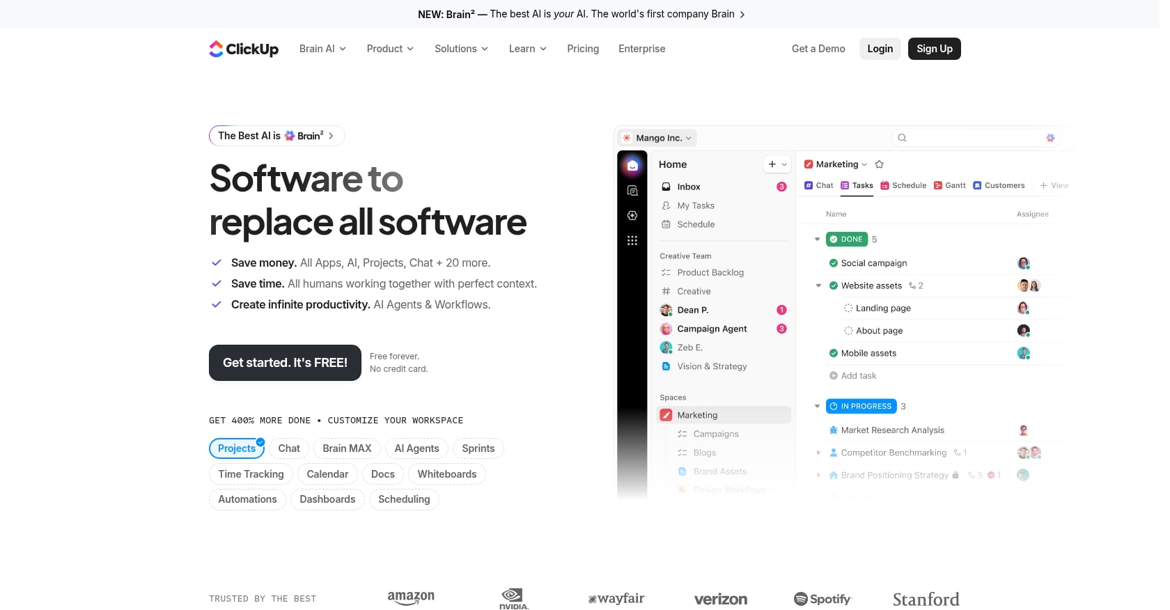 ClickUp Screenshot