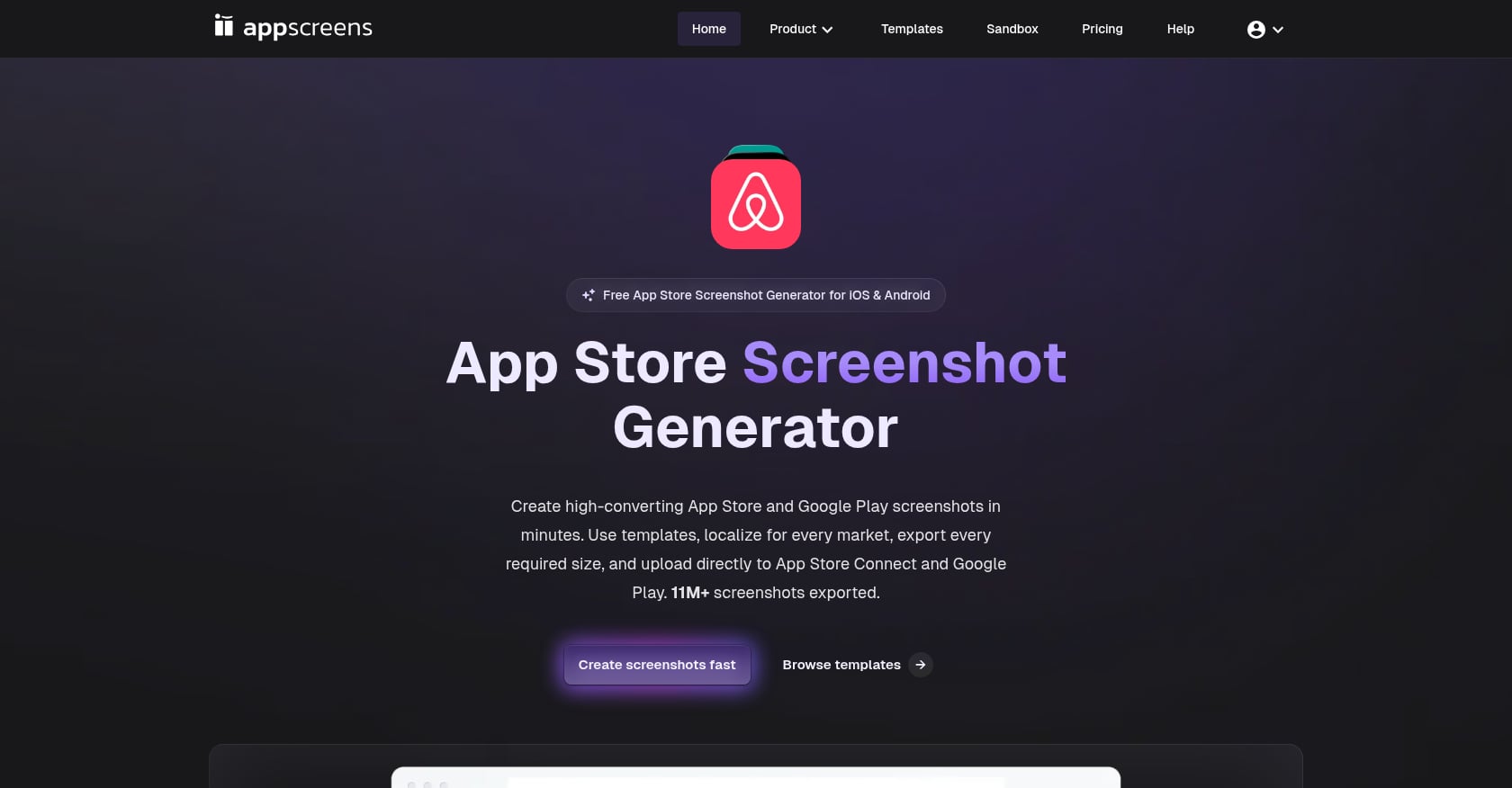 AppScreens Screenshot