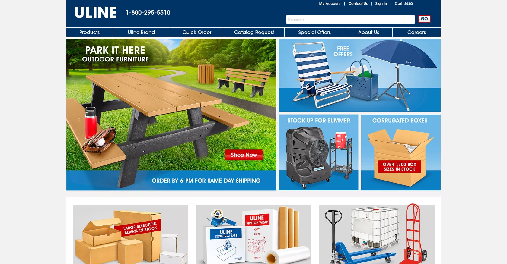Uline Screenshot