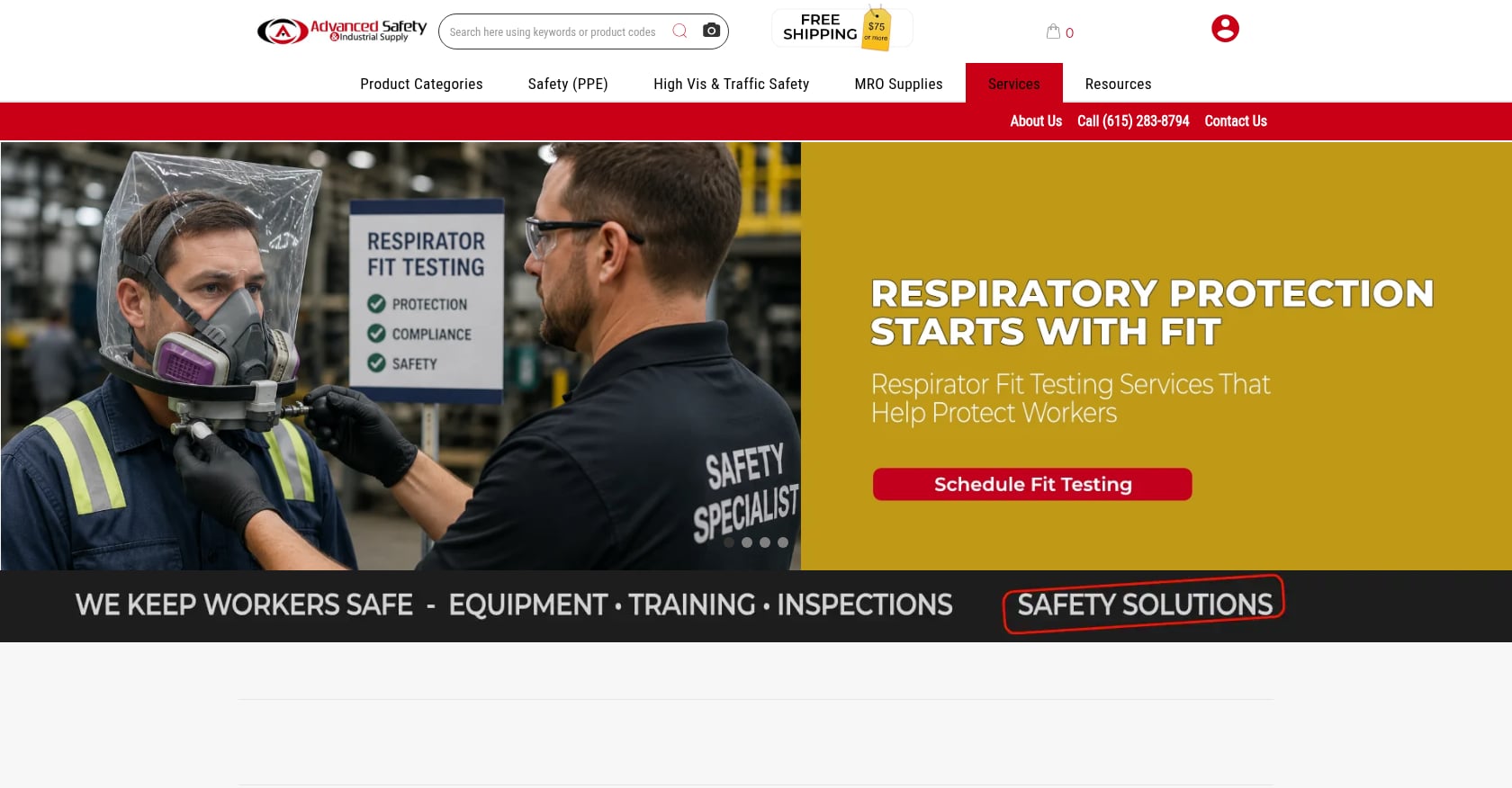 Advanced Safety & Industrial Supply Screenshot