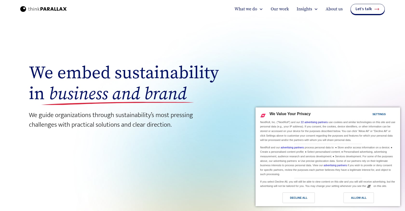 thinkPARALLAX Screenshot