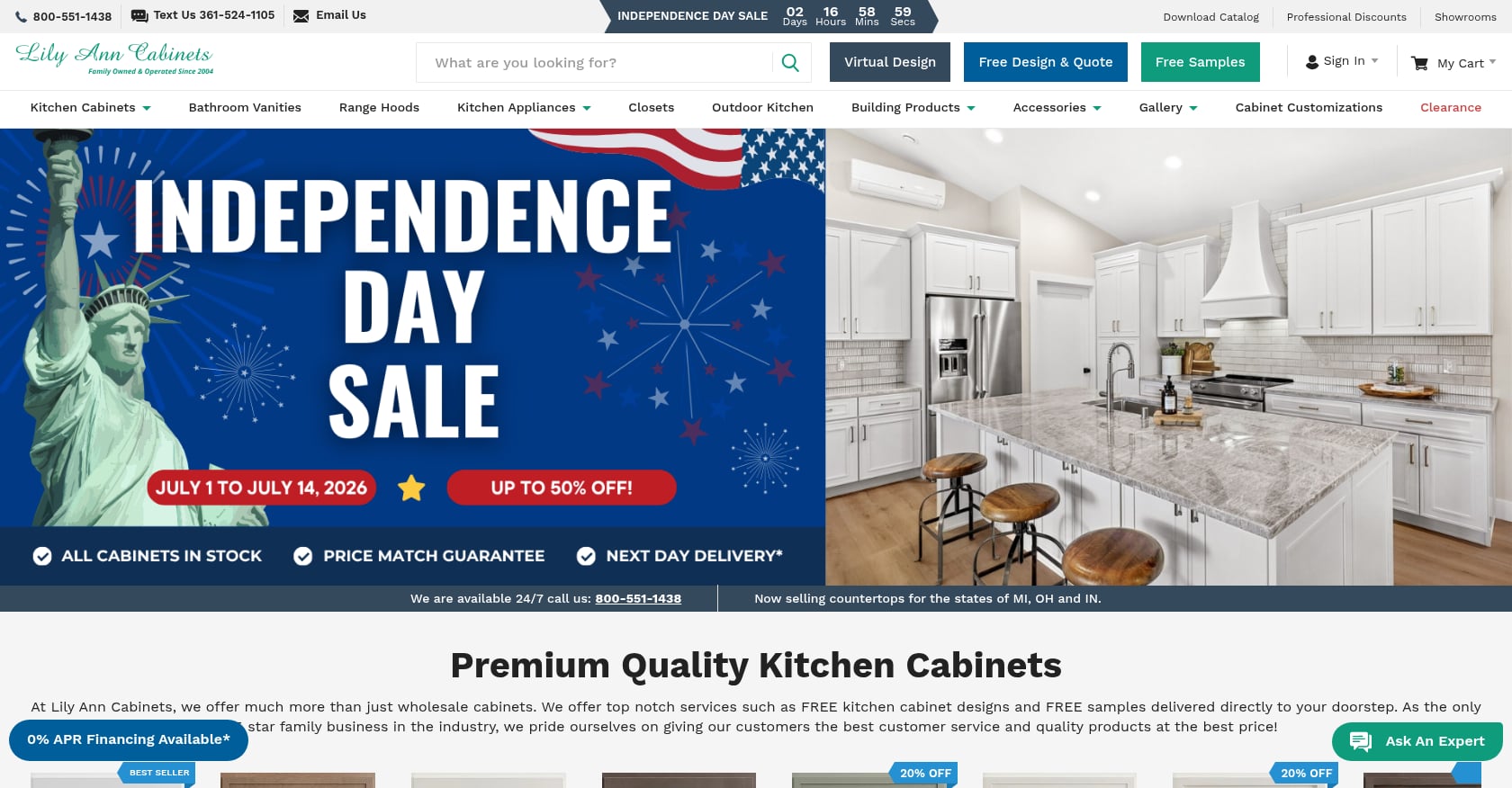 Lily Ann Cabinets Screenshot