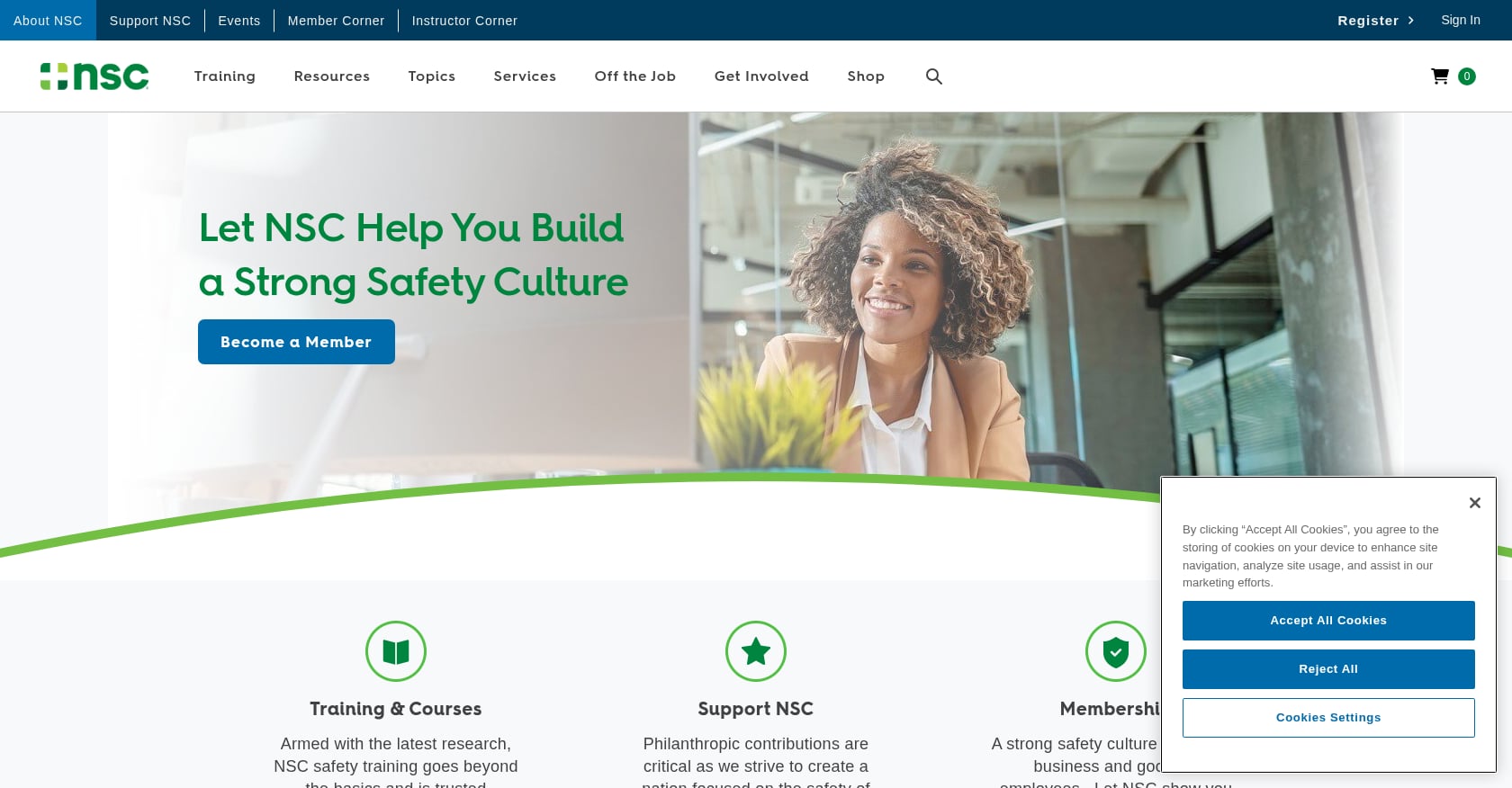 National Safety Council (NSC) Screenshot