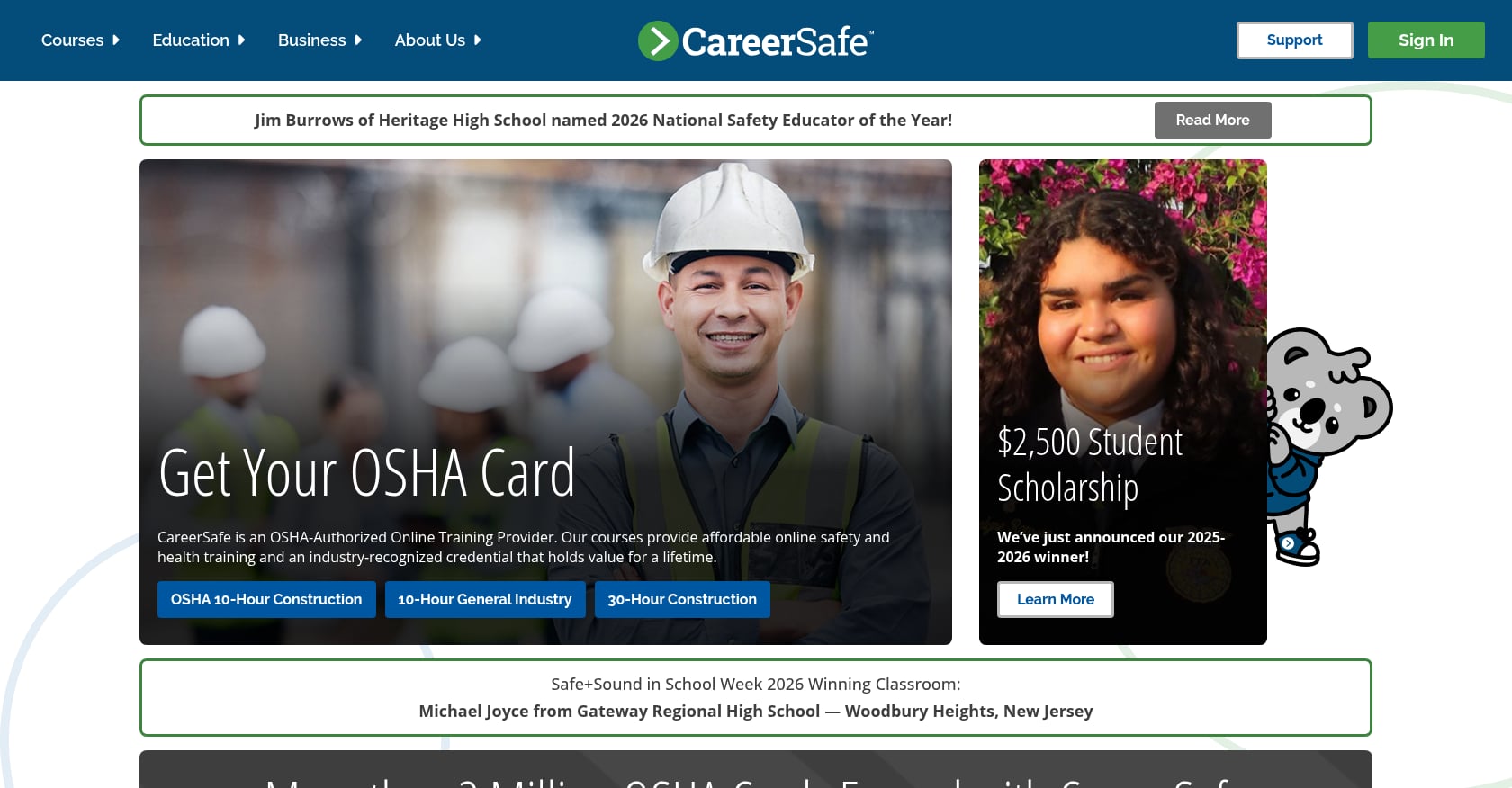 CareerSafe Screenshot