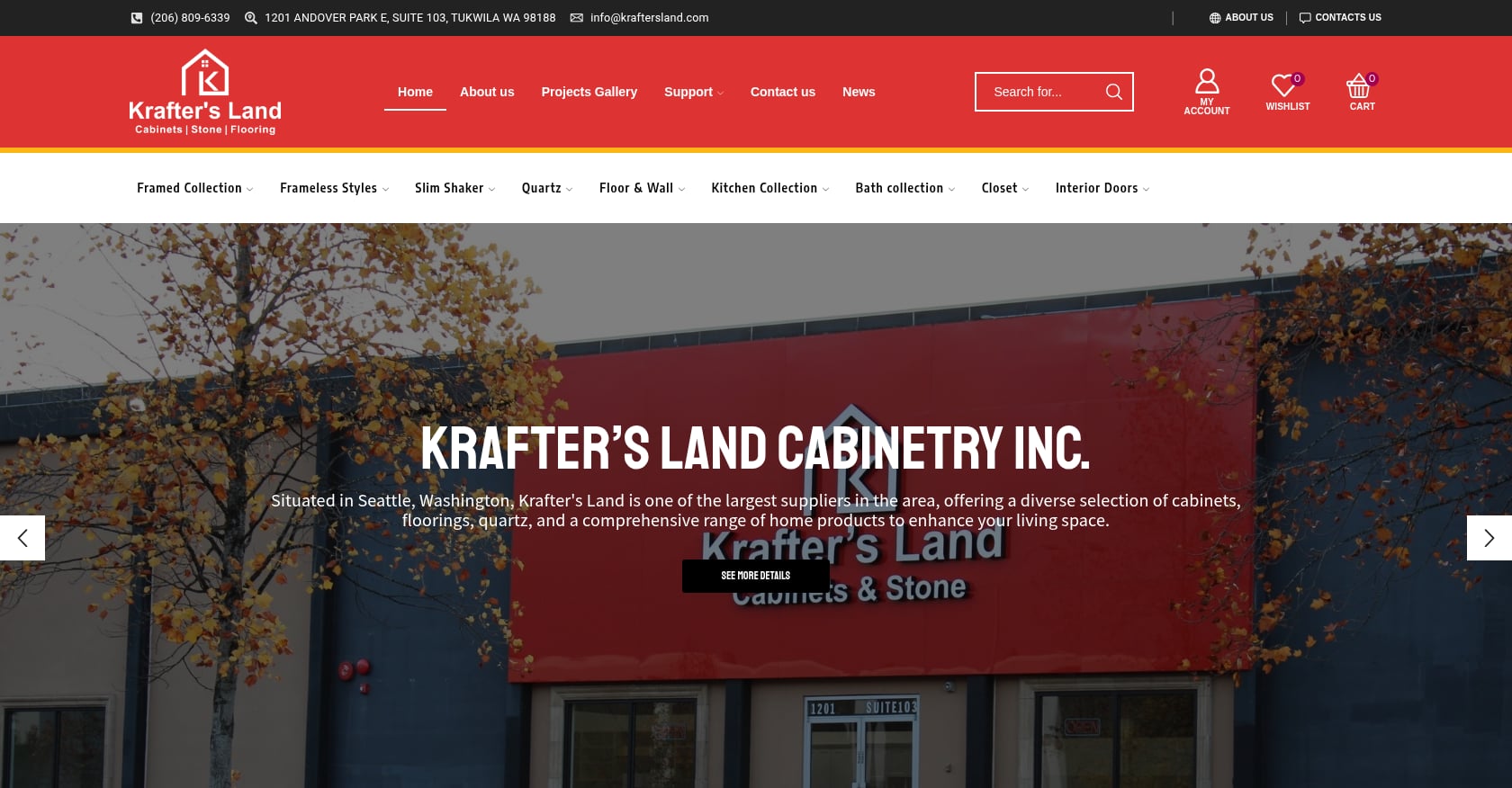 Krafter's Land Cabinetry Screenshot