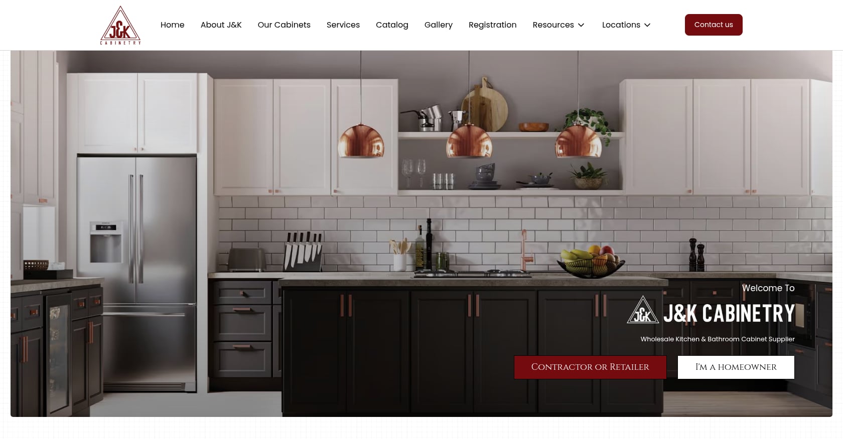 J&K Cabinetry Screenshot