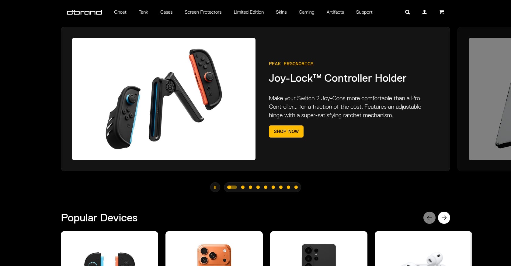 Dbrand/Caudabe/RhinoShield Premium Cases Screenshot