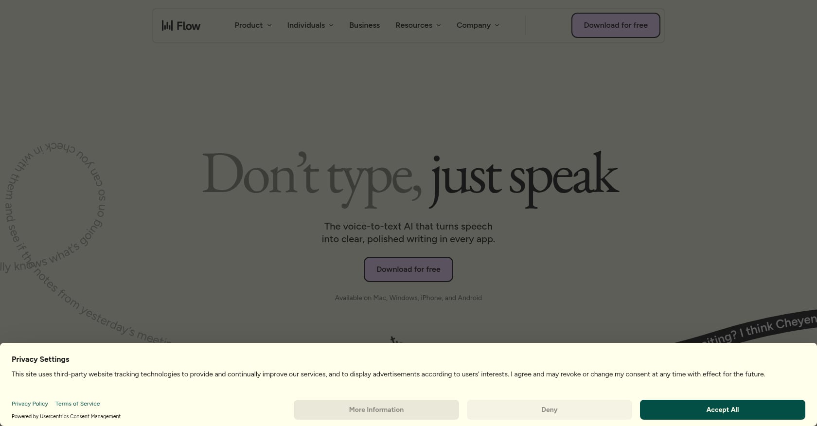 Wispr Flow Screenshot
