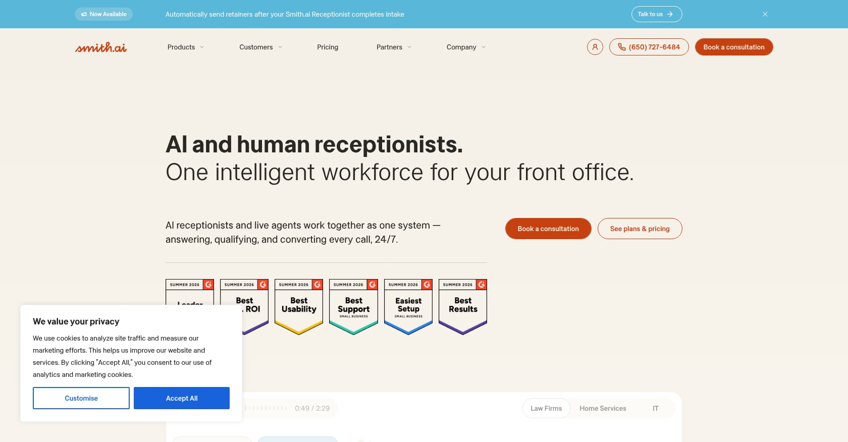 Smith.ai Screenshot