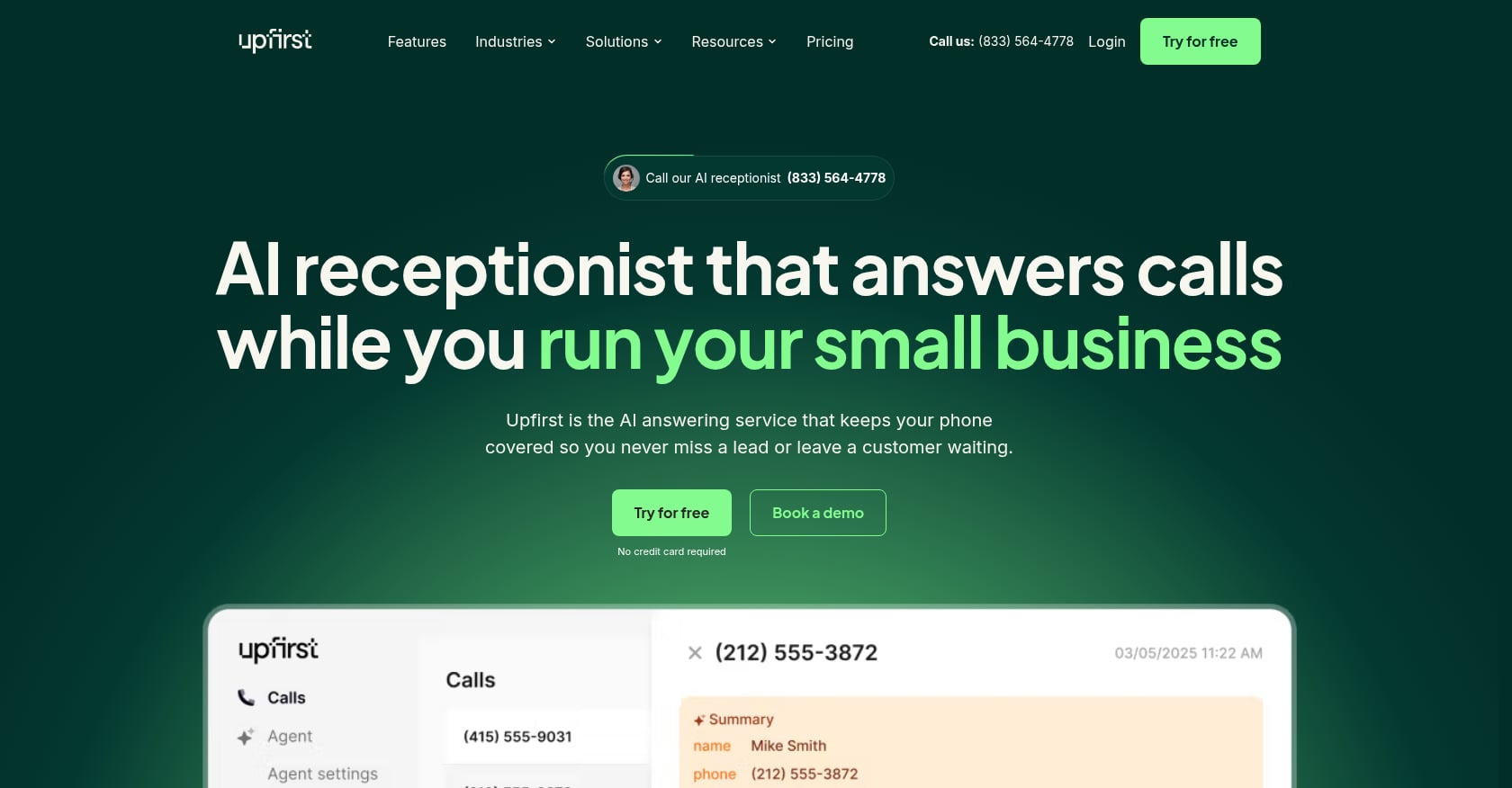 Upfirst Screenshot