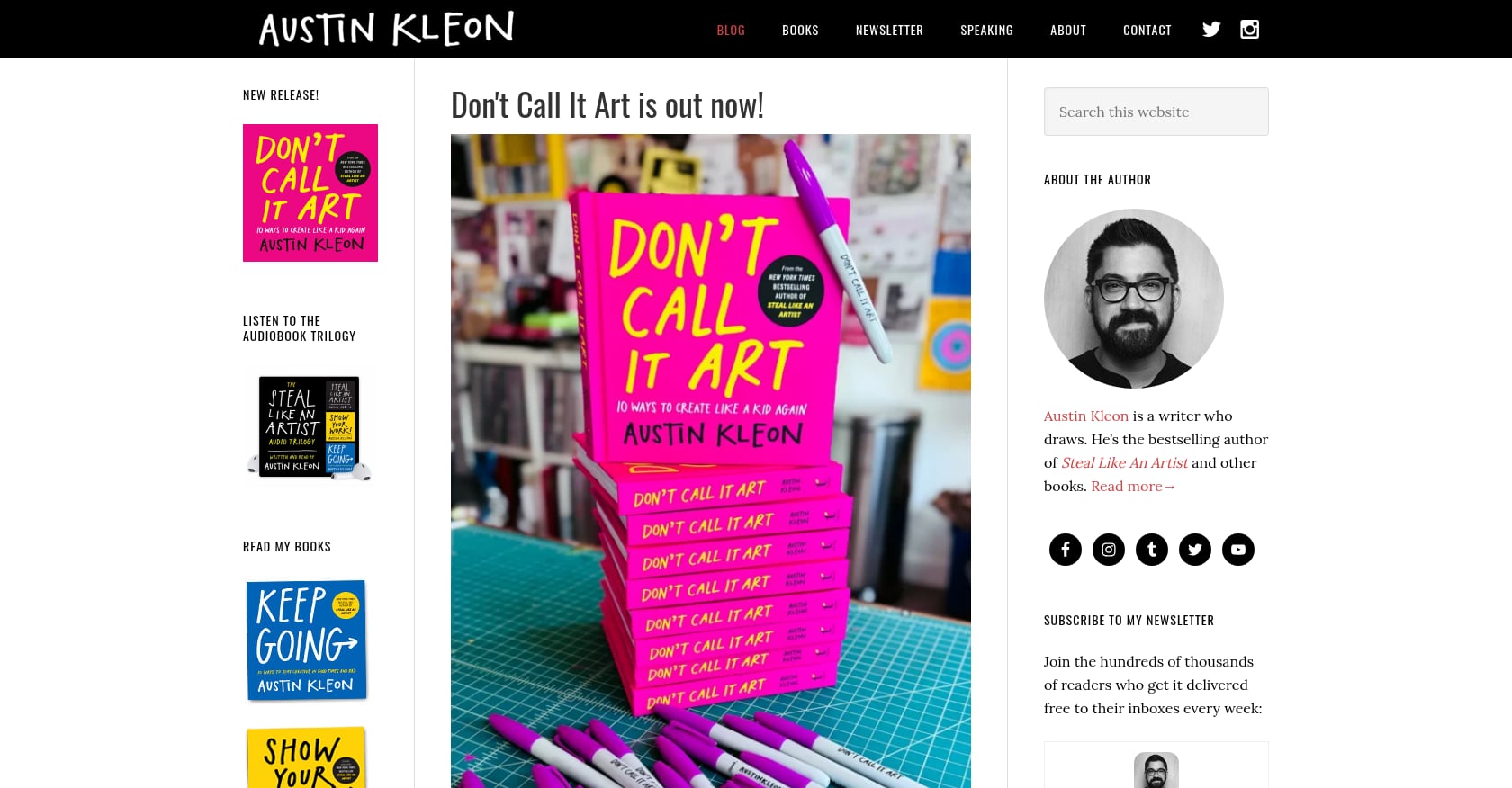 Austin Kleon Screenshot