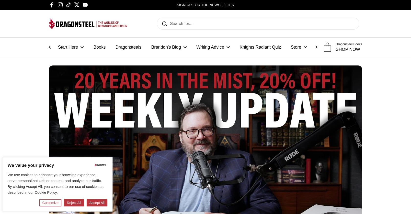 Brandon Sanderson Screenshot