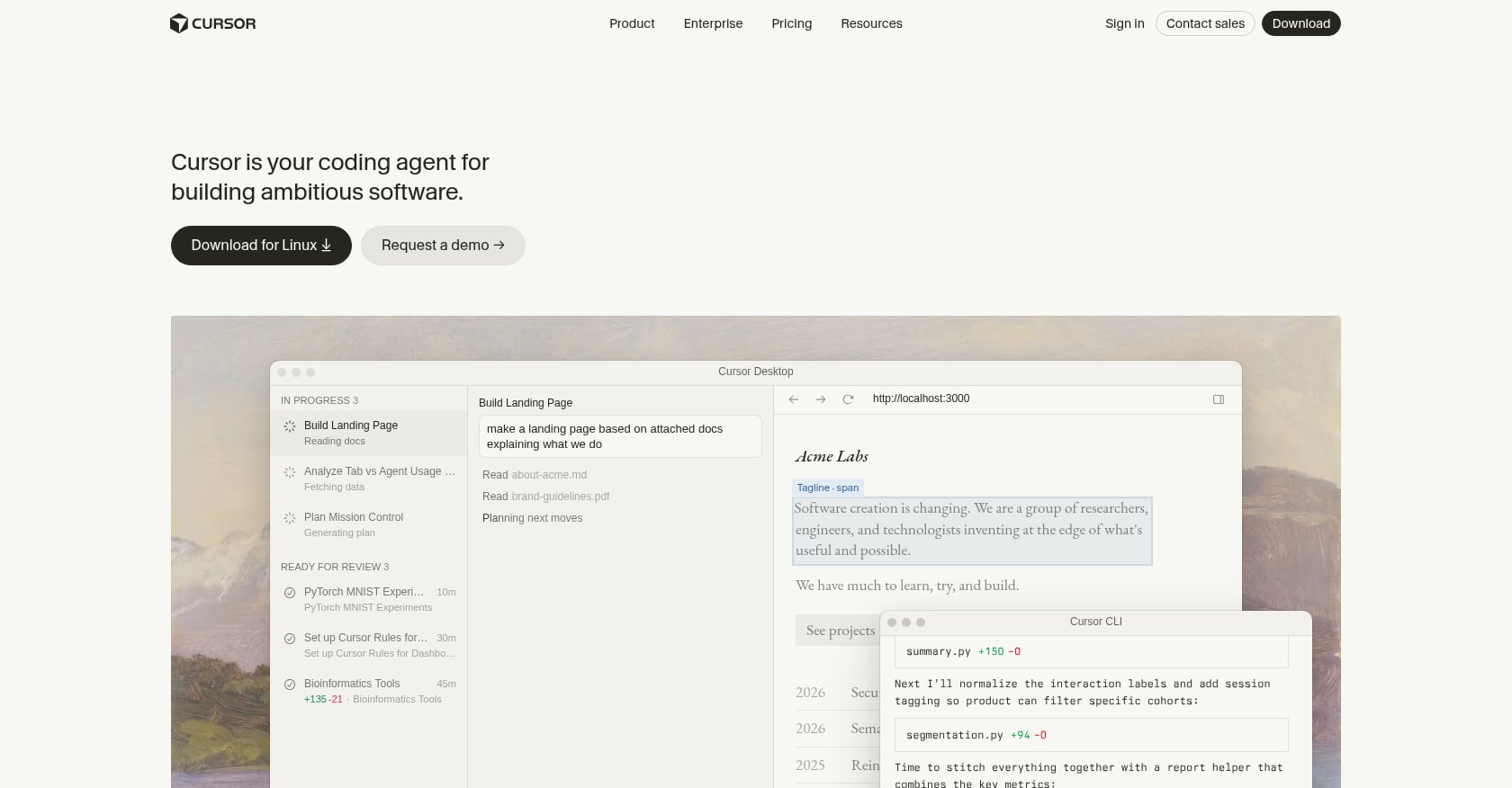 Cursor Screenshot
