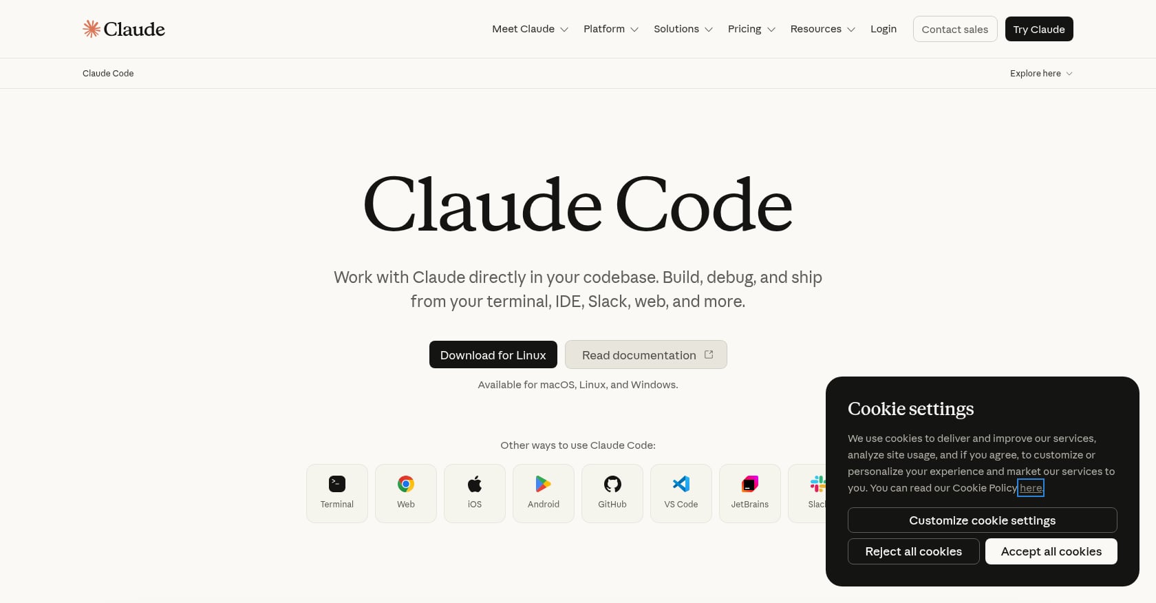 Claude Code Screenshot