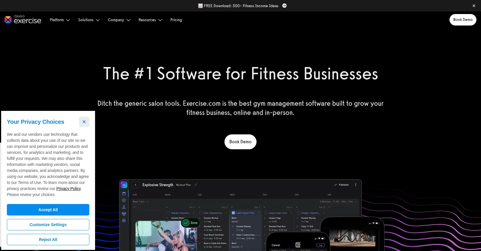 Exercise.com Screenshot