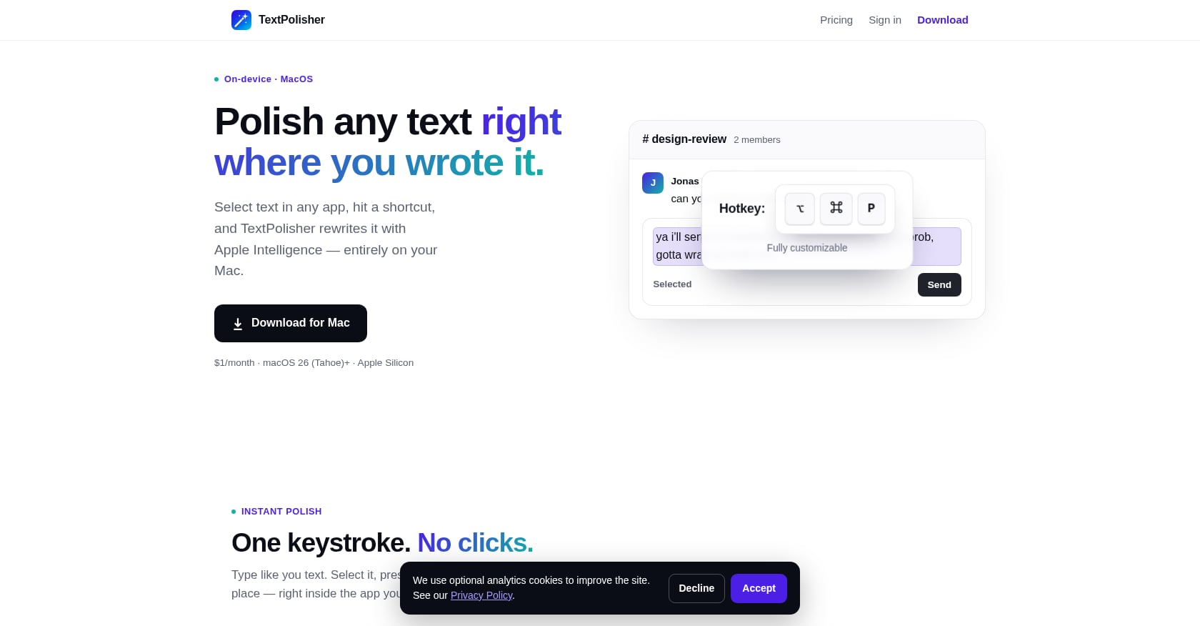TextPolisher Screenshot