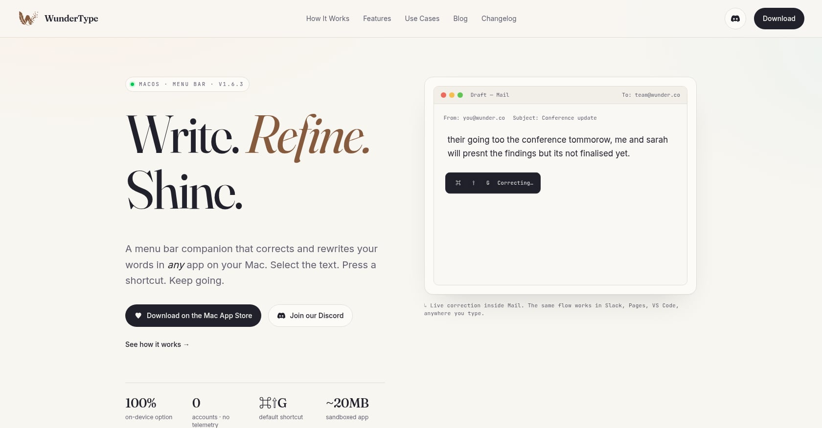 WunderType Screenshot
