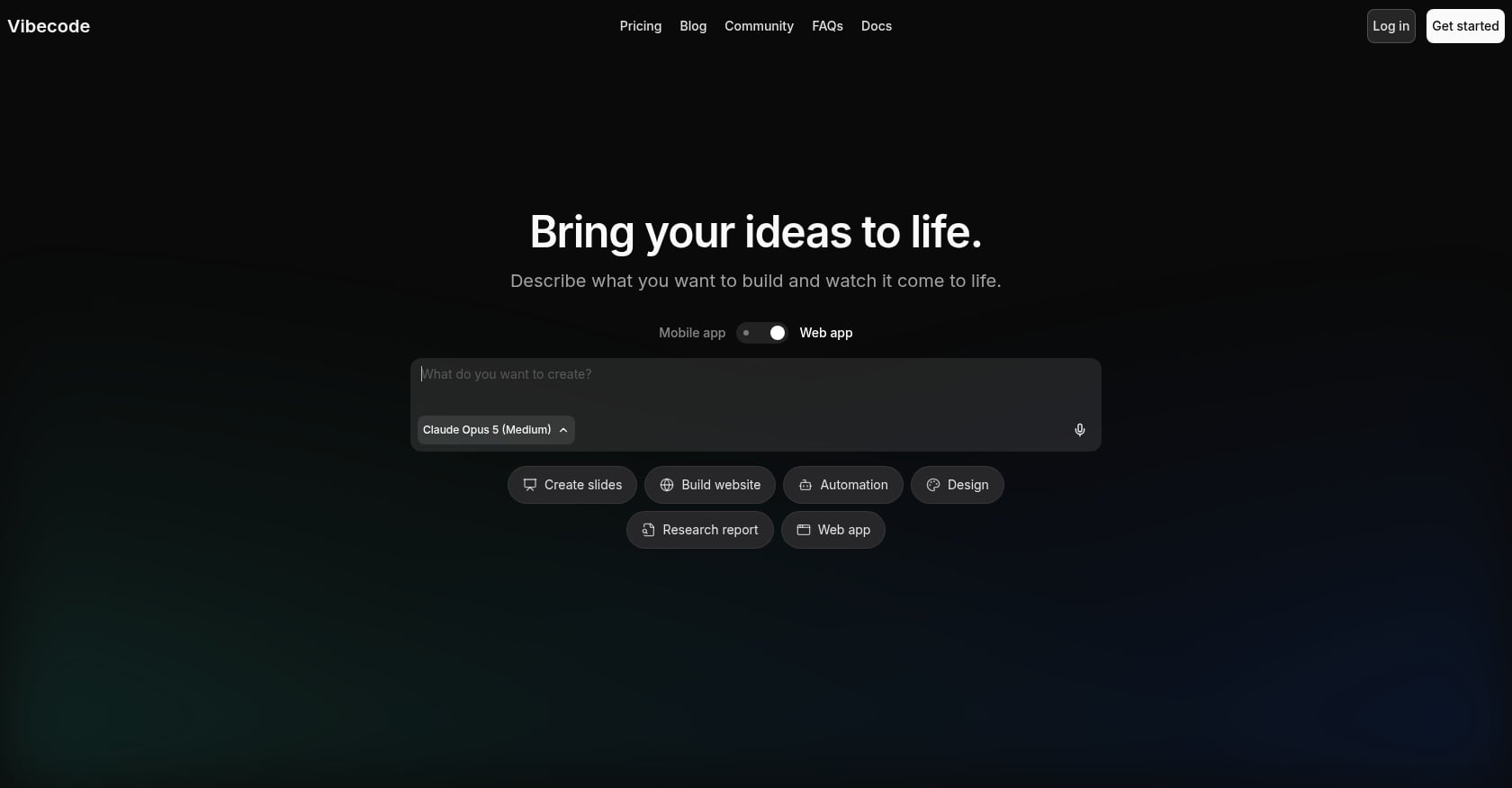 What Vibecodeapp Does Well Screenshot