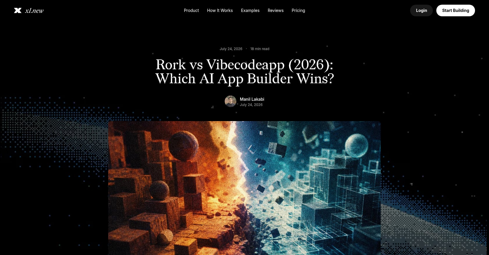 Vibecodeapp vs Rork Screenshot