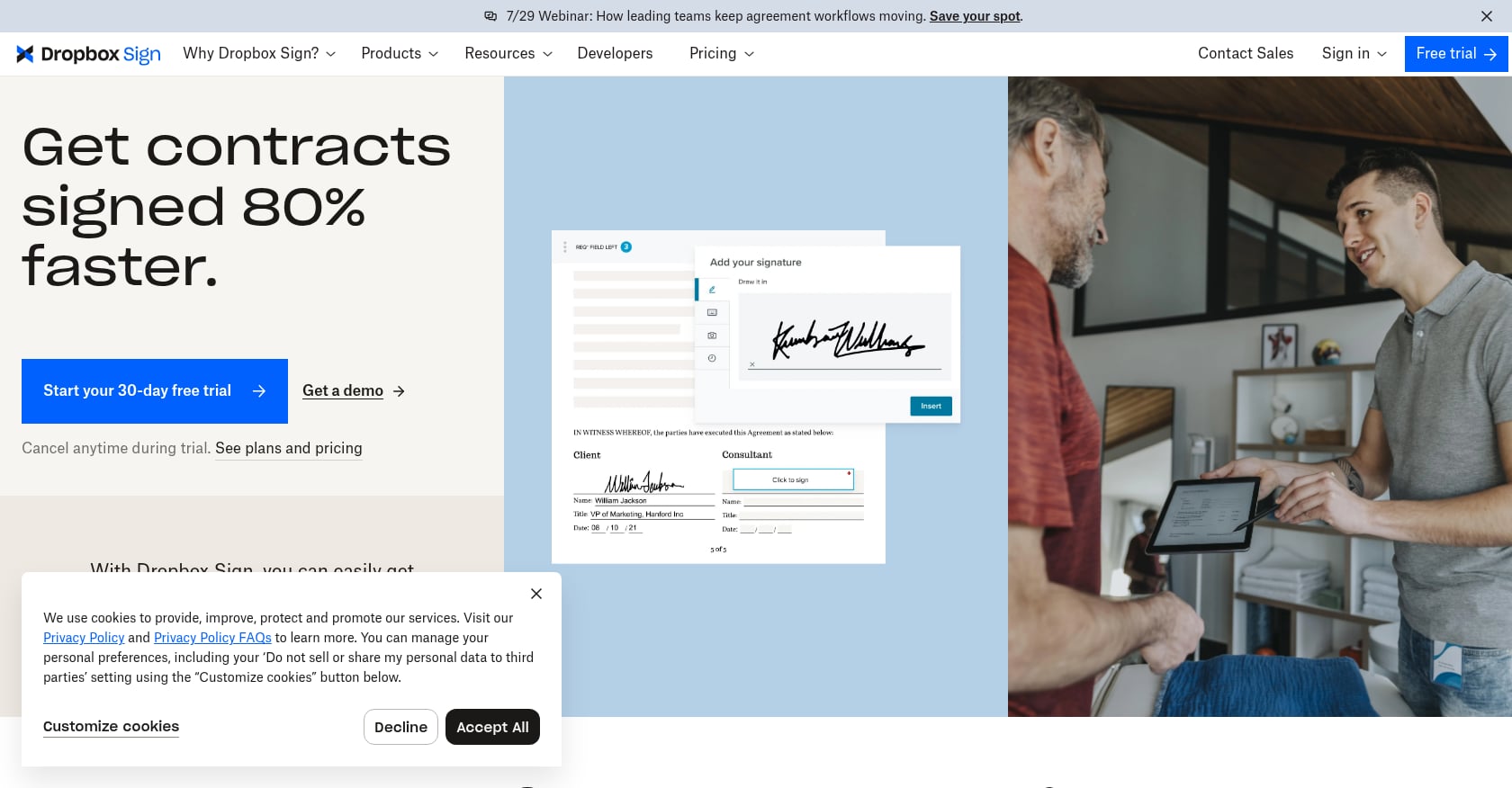 Dropbox Sign Screenshot
