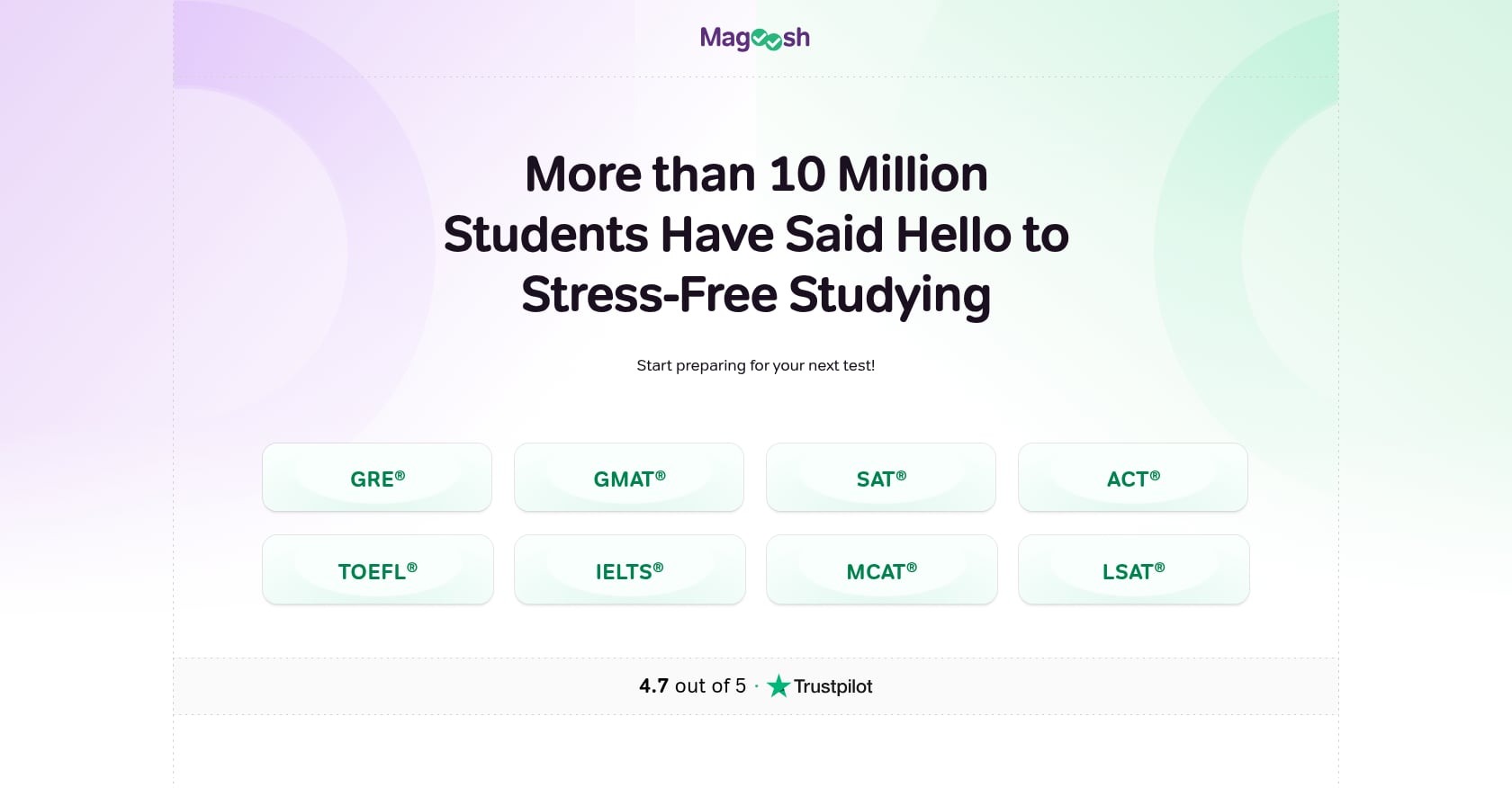 Magoosh Screenshot