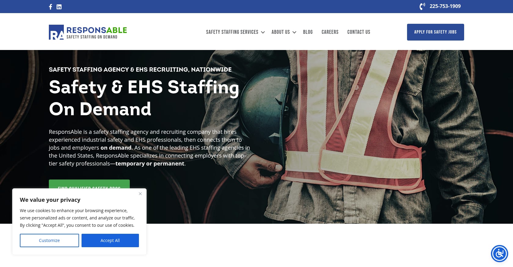 ResponsAble Safety Staffing Screenshot