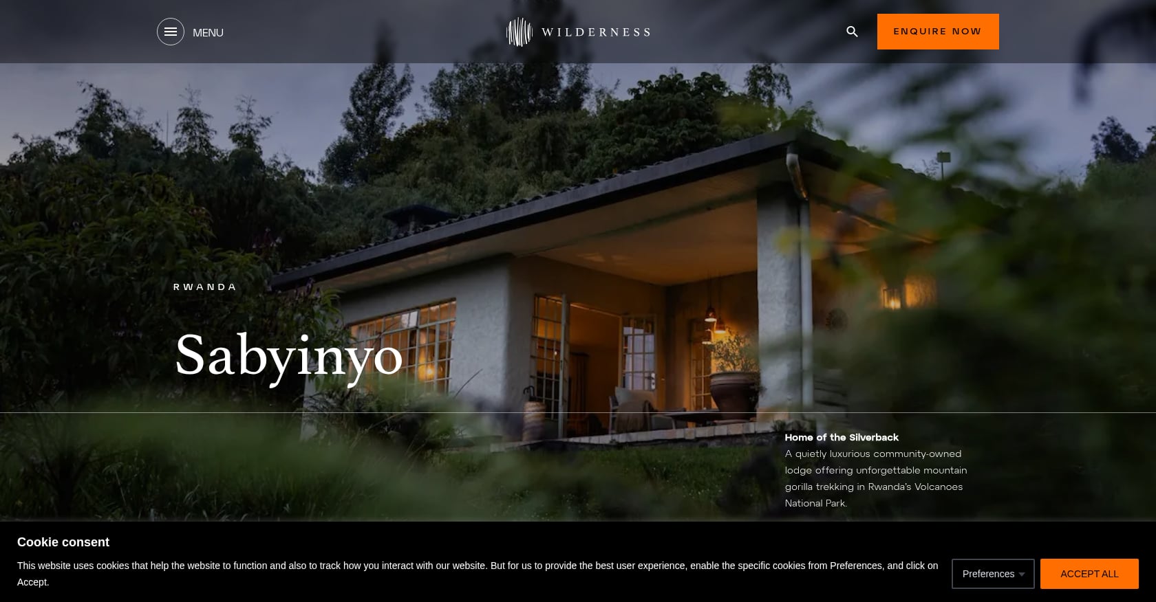 Wilderness Sabyinyo Screenshot