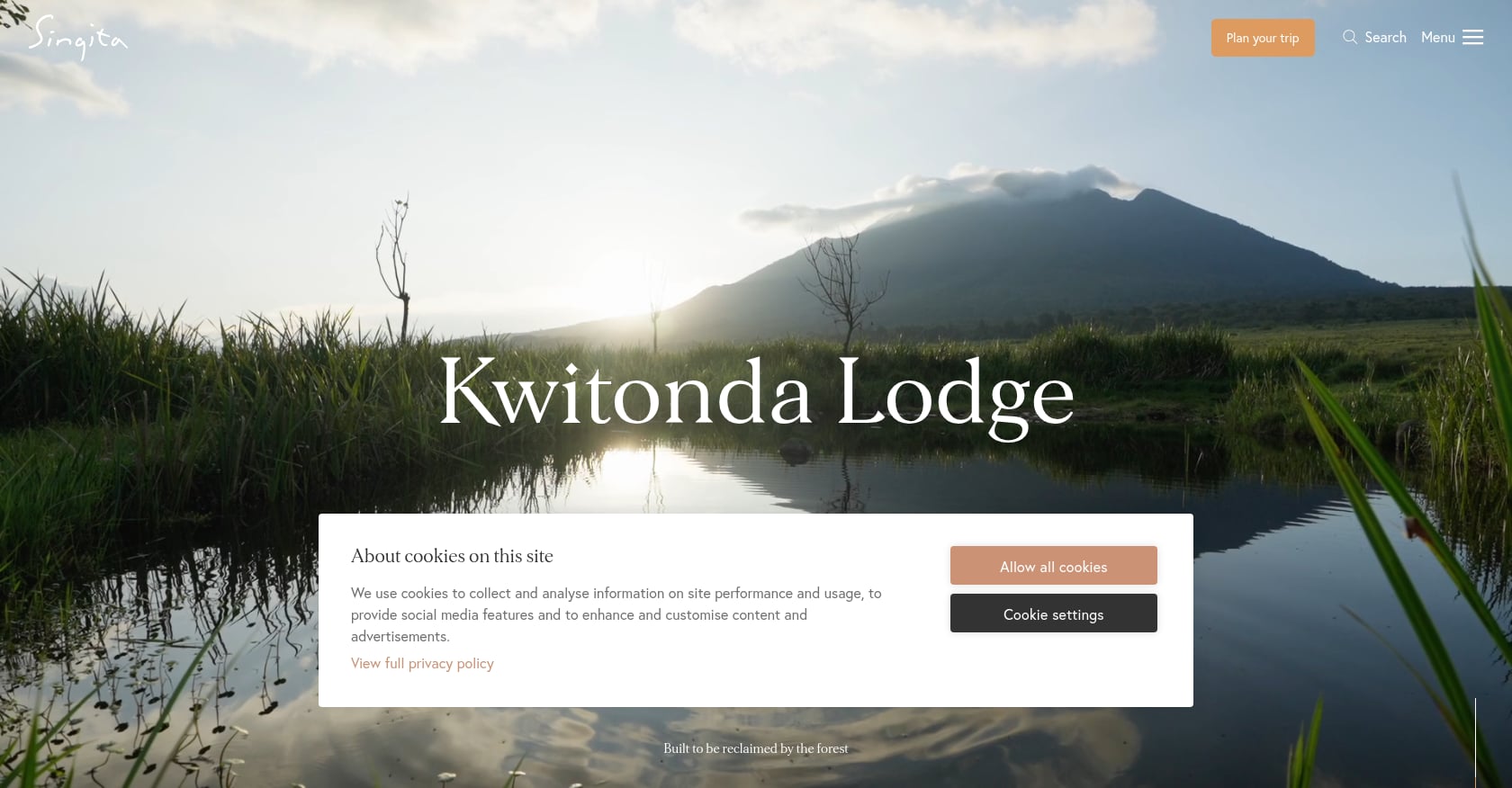Singita Kwitonda Lodge Screenshot