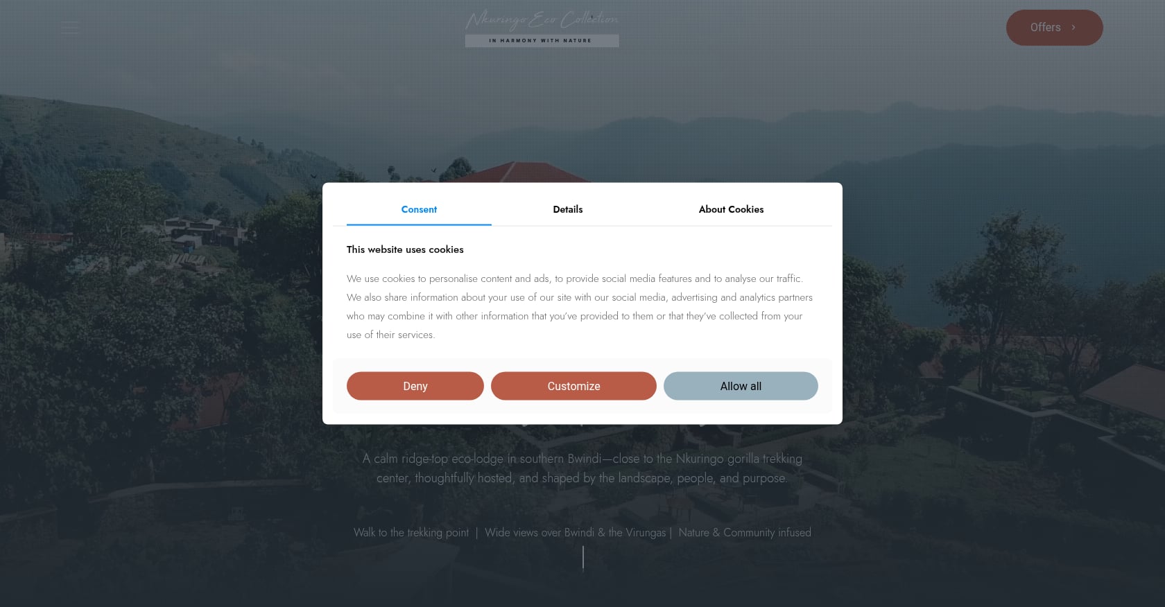 Nkuringo Gorilla Lodge Screenshot