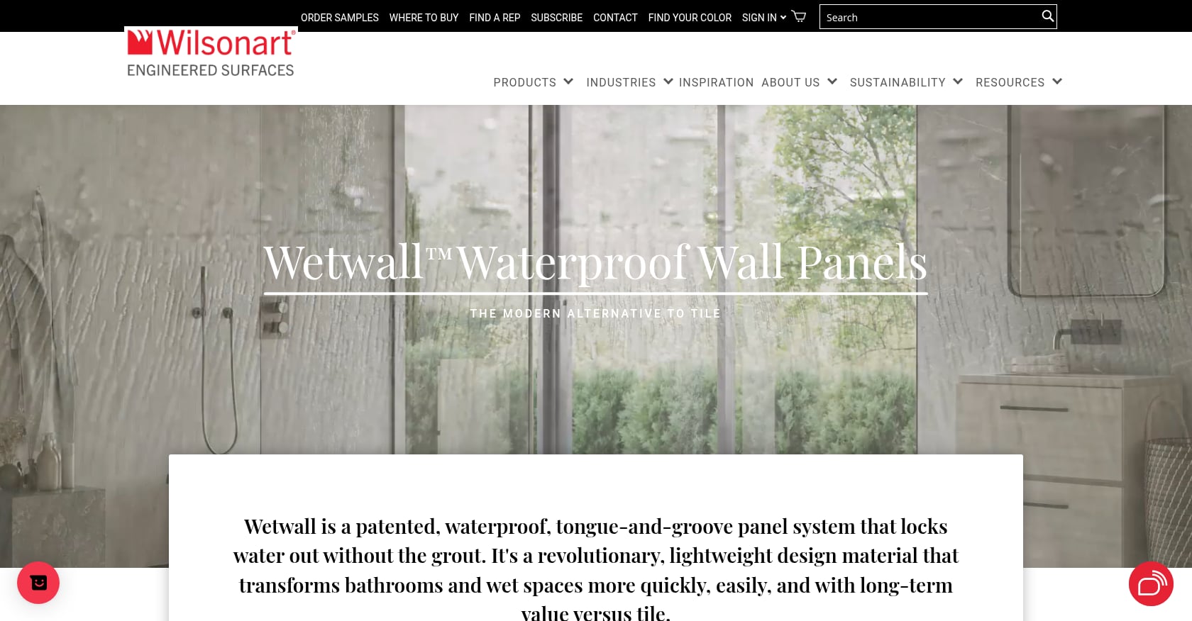 Laminate and HPL Waterproof Panels Screenshot