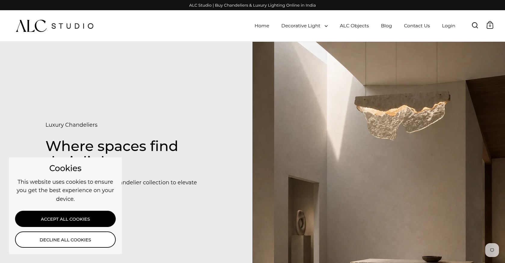 Branch-and-Flower Sculptural Chandelier Screenshot