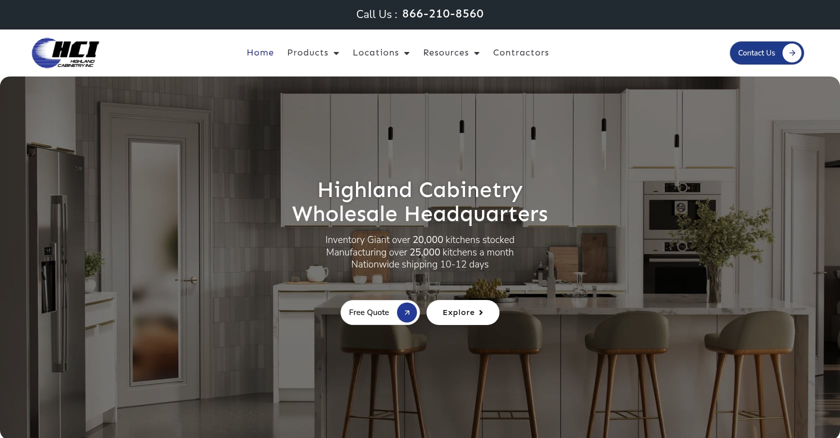 Highland Cabinetry Screenshot