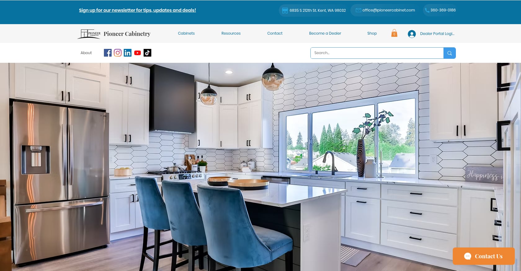 Pioneer Cabinetry Screenshot