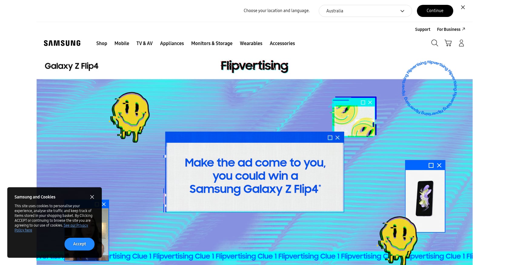 Samsung Flipvertising Screenshot