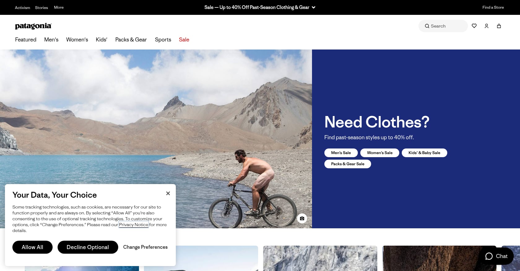 Patagonia, "Don't Buy This Jacket" Screenshot
