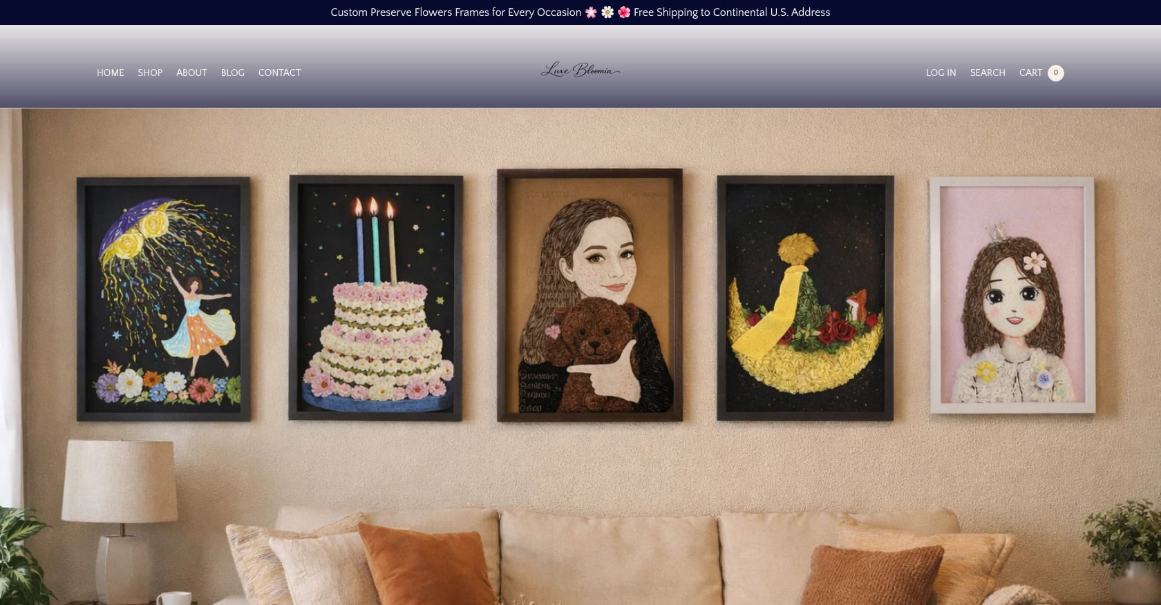 Narrative Preserved Flower Wall Art Screenshot