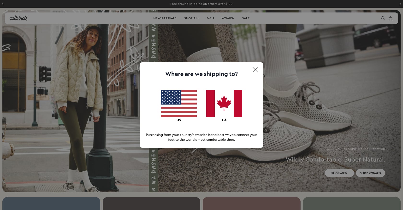 Allbirds, Lifecycle Transparency as Activation Screenshot