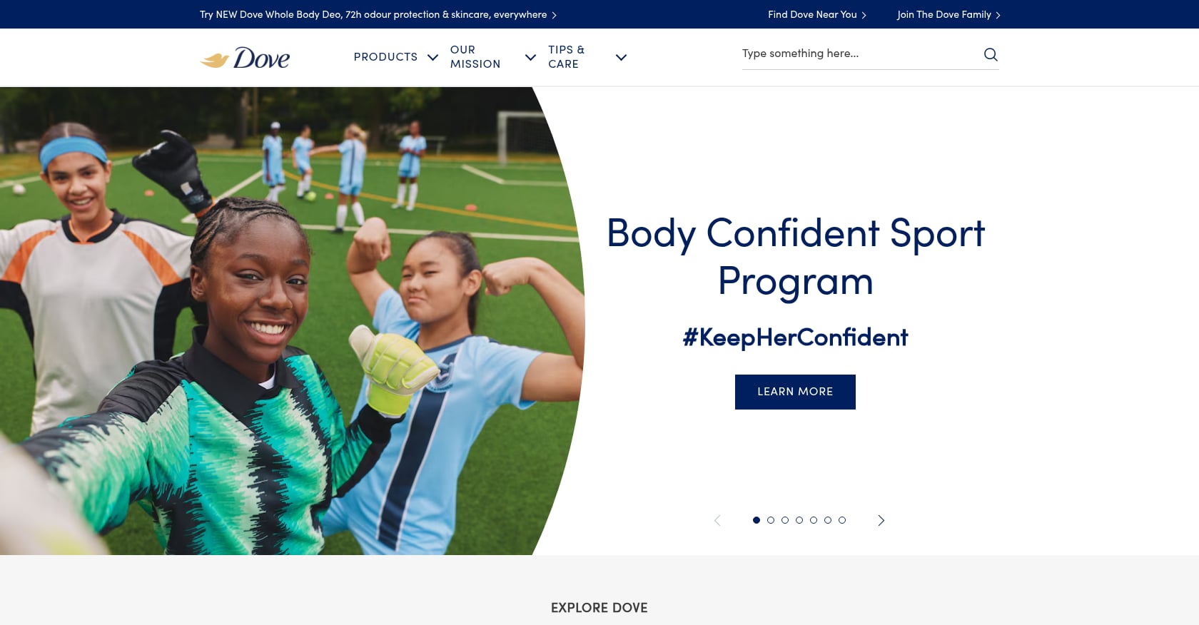 Dove, Body Wash Facebook Ad (2017) Screenshot