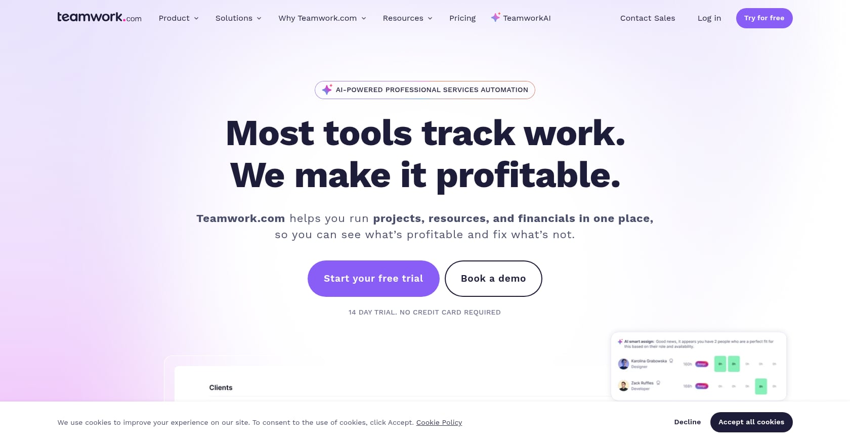 Teamwork.com Screenshot
